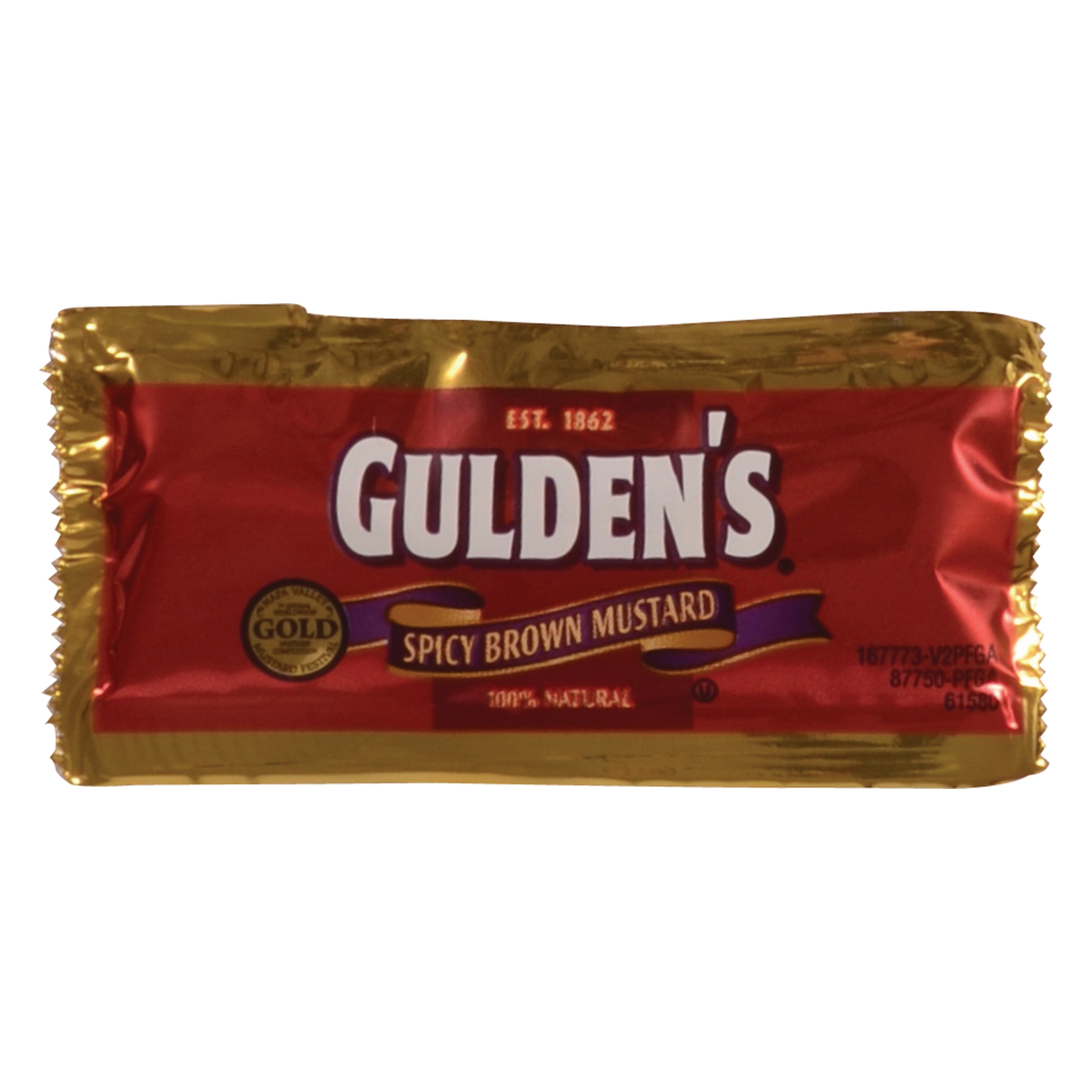 Guldens Spicy Brown Mustard, 0.32 Ounce Portion Control Packet -- 500 per case.