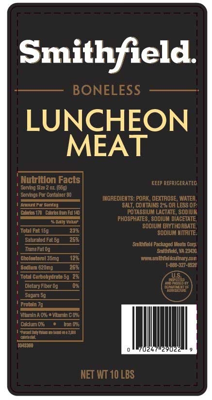 Farmland Marketplace Premium Deli Spiced Lunch Meat, 10 Pound -- 2 per case.