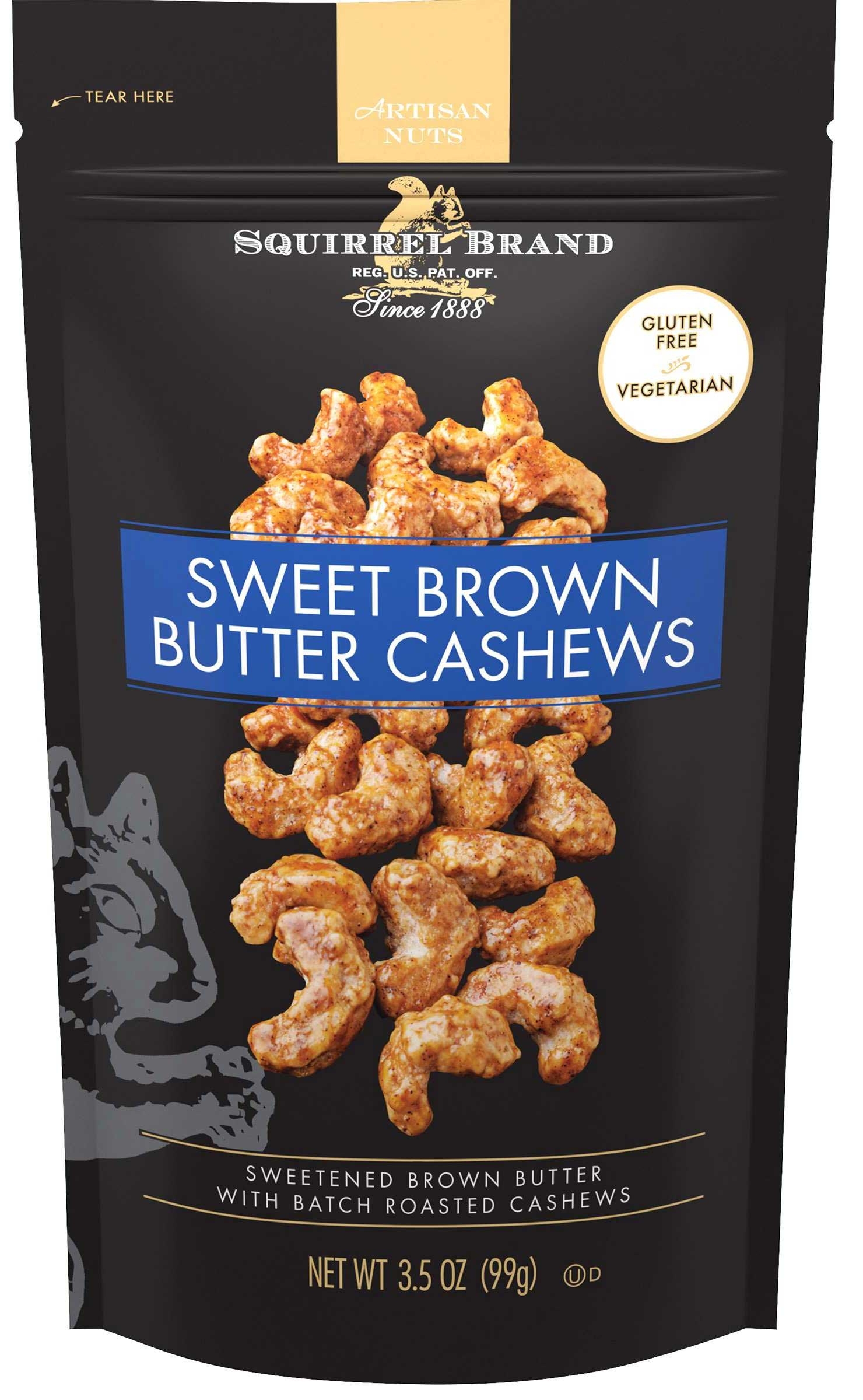 Squirrel Sweet Brown Butter Cashew, 3.5 Ounce -- 6 per case