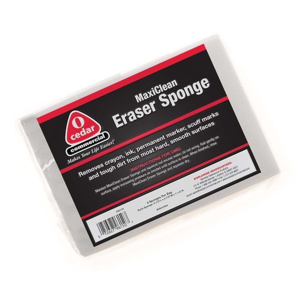 O-Cedar Commercial Maxiclean Eraser Sponge, 24 count