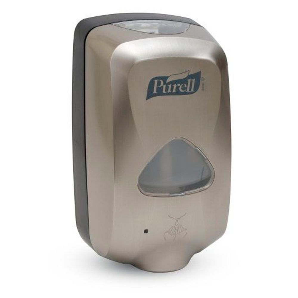 Purell Dispenser Touch Free Nickel Finish Dispenser, 1200 Milliliter Capacity - 12 per case