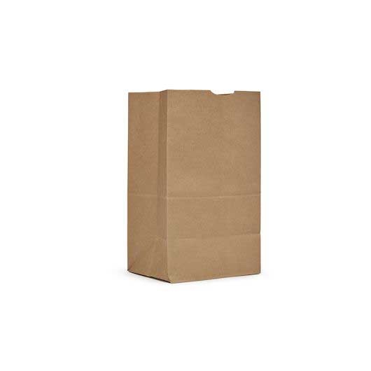 AJM Packaging Natural Kraft Squat Grocery Bag, 20 Pound Capacity -- 500 per case
