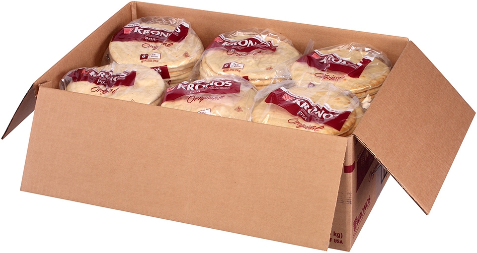 Kronos Frozen Perfect Pita, 6 inch -- 120 per case.