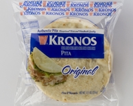 Kronos Frozen Deli Style Flat White Pita Bread, 6 inch -- 60 per case.