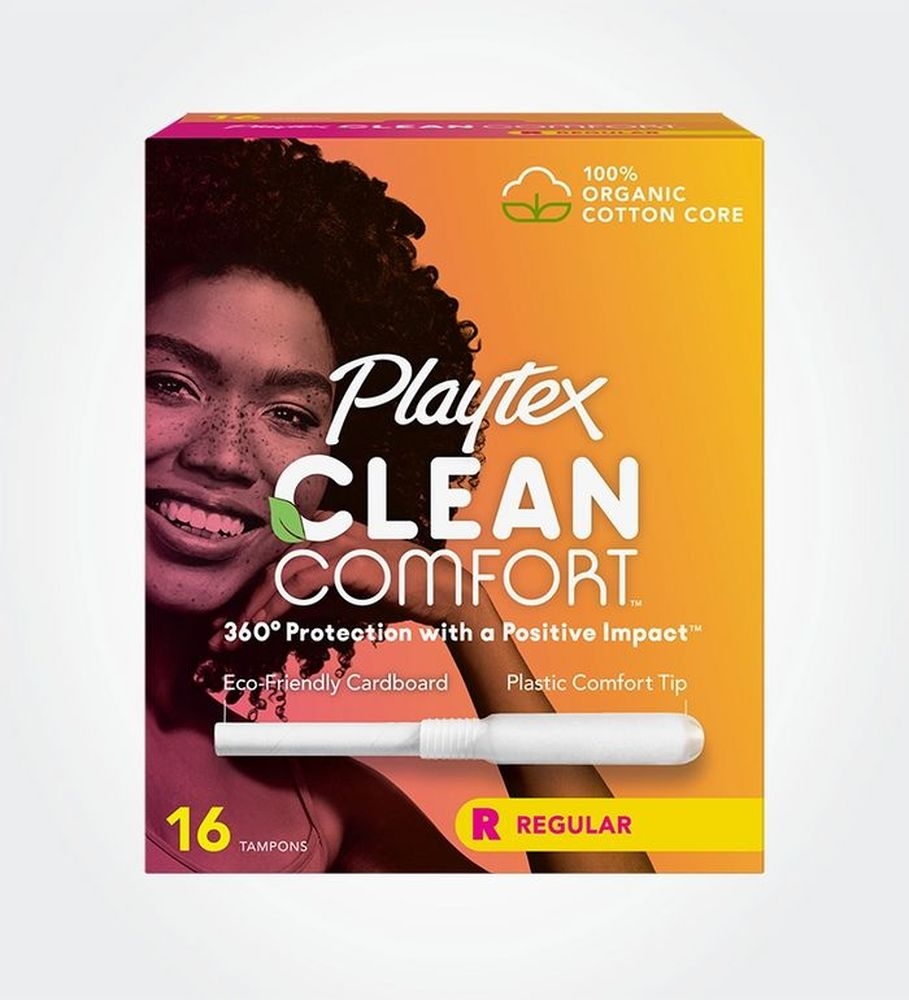 Playtex Clean Comfort Regular Tampons, 16 count -- 12 per case
