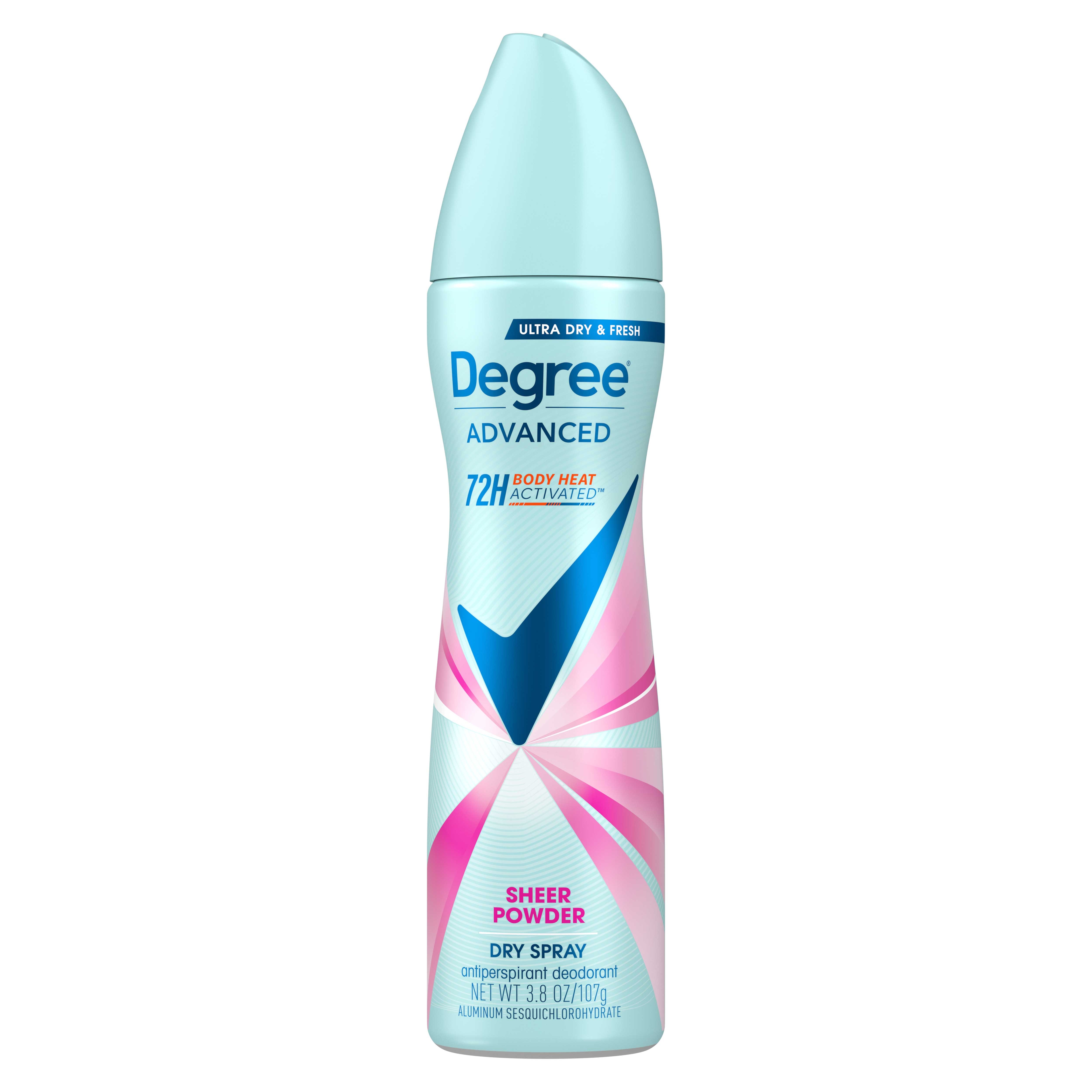Degree MotionSense Sheer Powder Antiperspirant Dry Spray, 3.8 Ounce -- 12 per case