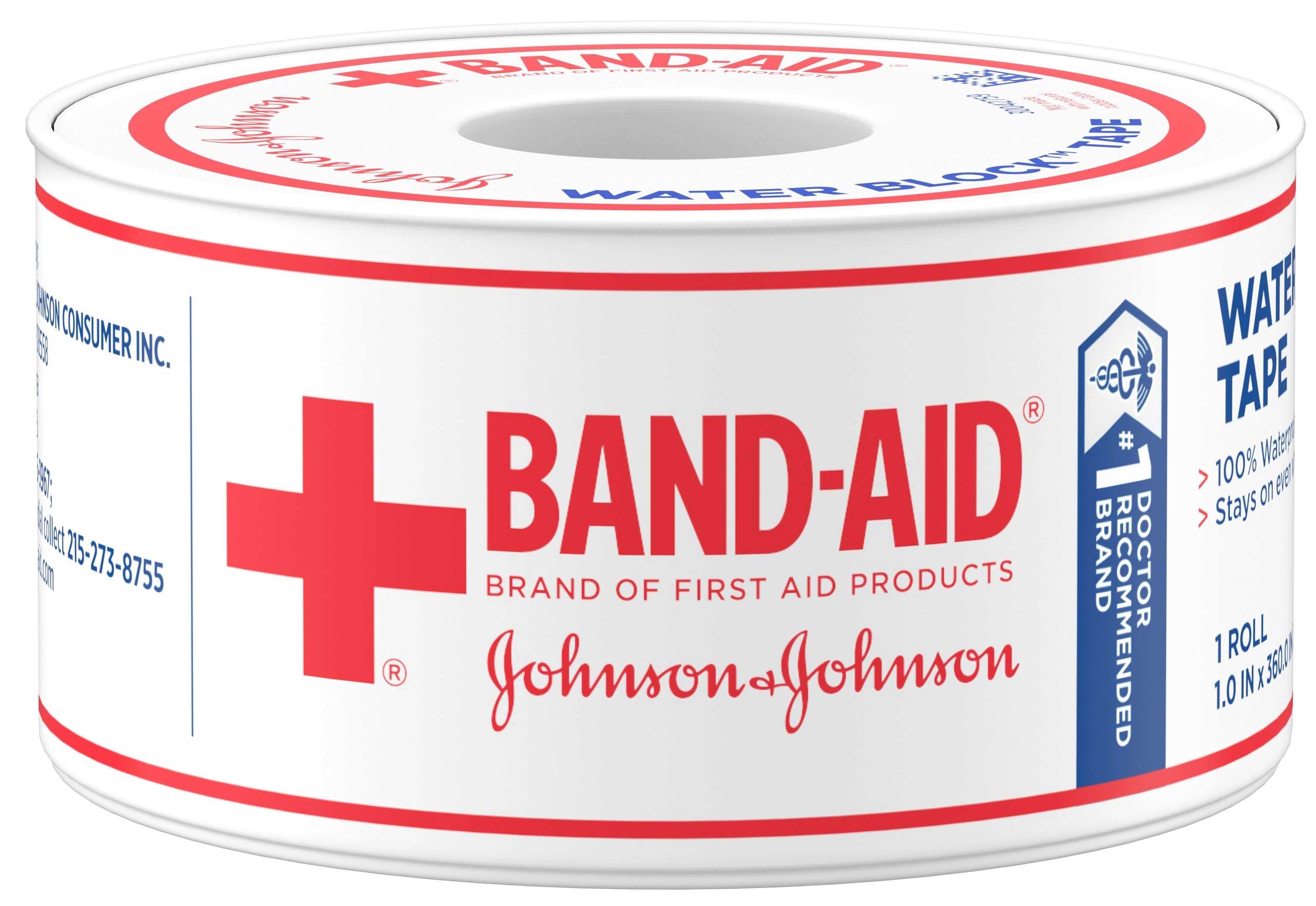 Bandaid First Aid Waterproof Tape -- 24 per case