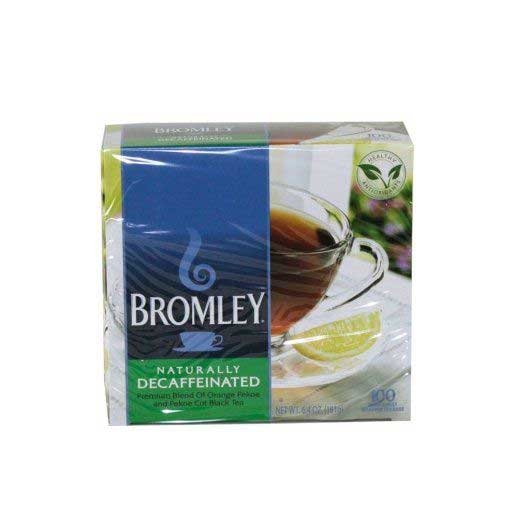 Bromley Naturally Decaffeinated Tea - 100 count per pack -- 5 packs per case