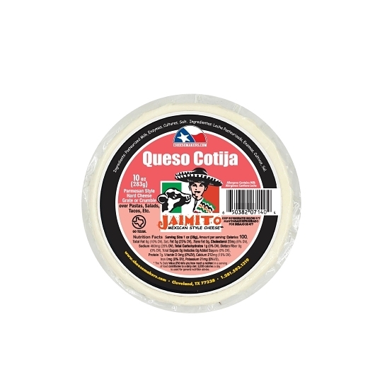Jaimito Mexican Style Cotija Wheel Cheese, 10 Ounce -- 12 per case