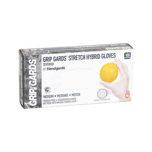 Grip Gards Medium Clear Stretch Hybrid Gloves -- 1000 per case