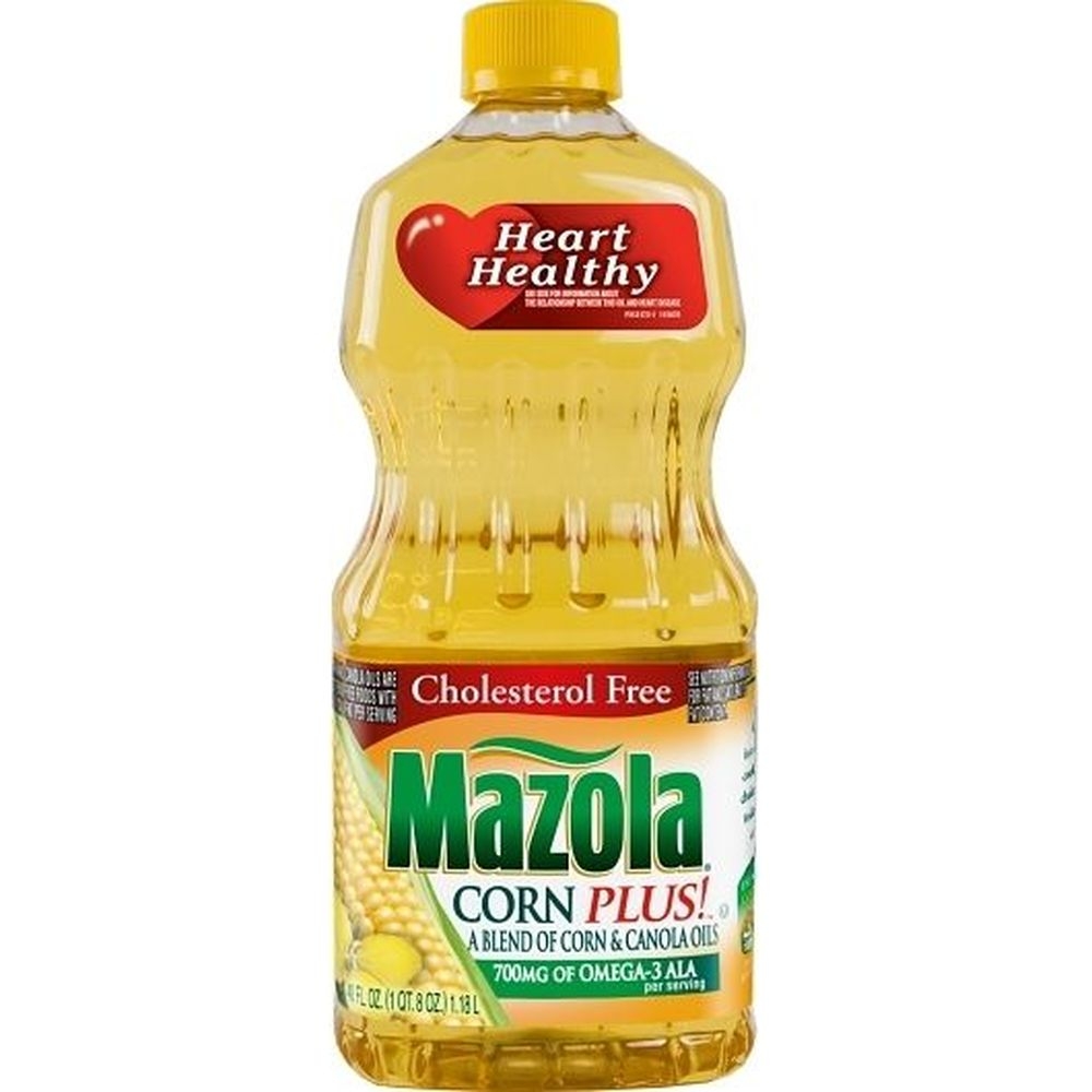 Mazola Cholesterol Free Corn and Canola Oil, 40 Fluid Ounce -- 12 per case