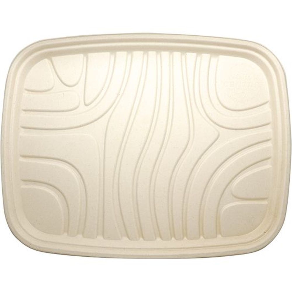 World Centric 14 x 18 inch Molded Fiber Serving Tray, 50 count - 2 per case