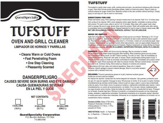 Tufstuff Caustic Thick Oven and Grill Cleaner, 144 Ounce -- 4 per case.