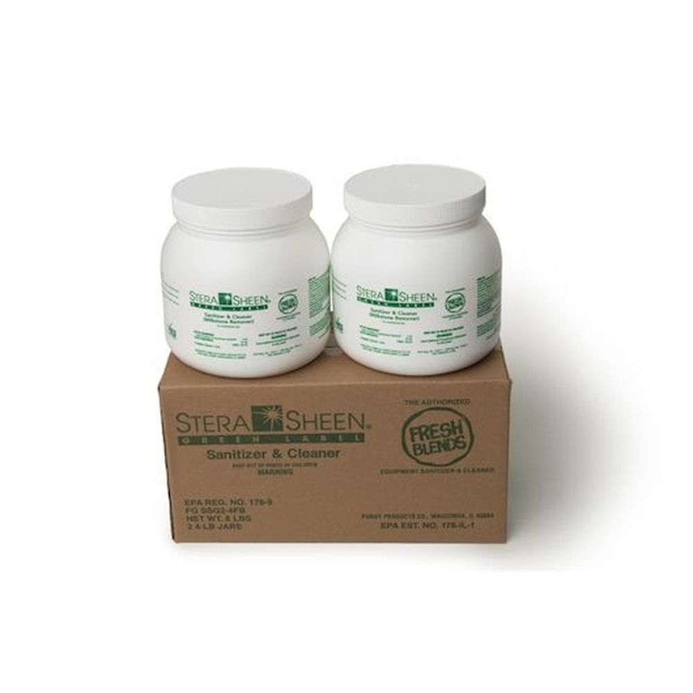 Fresh Blends Stera-Sheen Cleaner and Sanitizer Jar, 4 Pound -- 2 per case