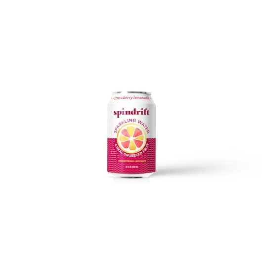 Spindrift Strawberry Lemonade Sparkling Water, 12 Fluid Ounce -- 24 per case