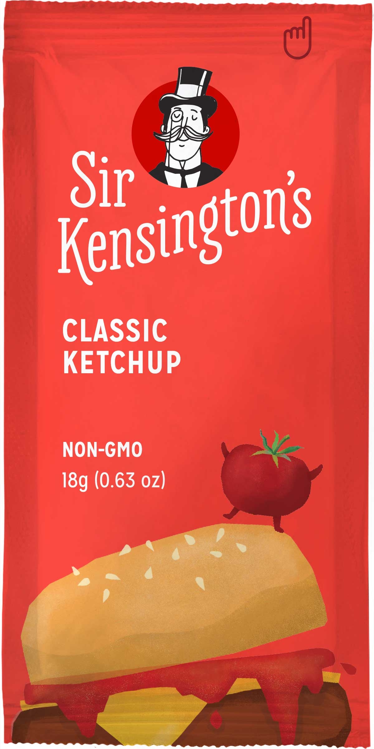 Sir Kensington's Classic Ketchup, 18 Gram -- 600 per case.