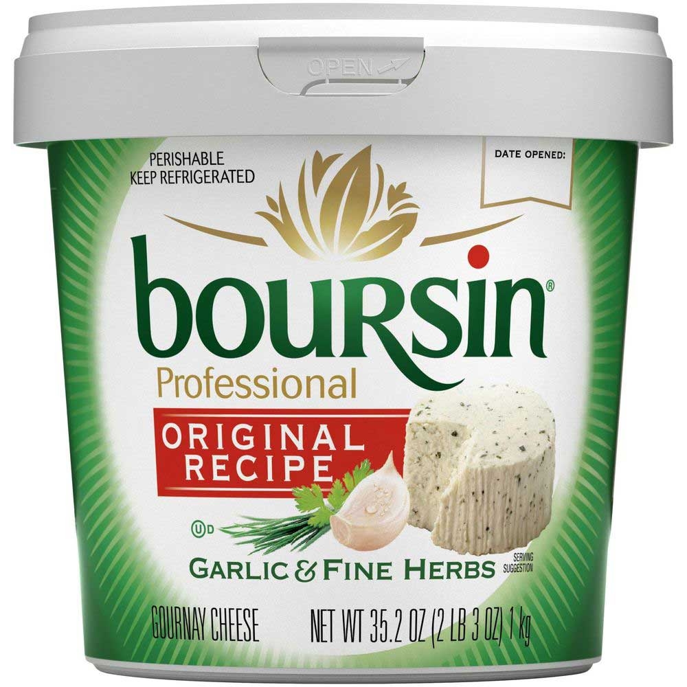 Boursin Original Recipe Garlic and Fine Herb Gournay Cheese, 2.2 Pound -- 2 per case