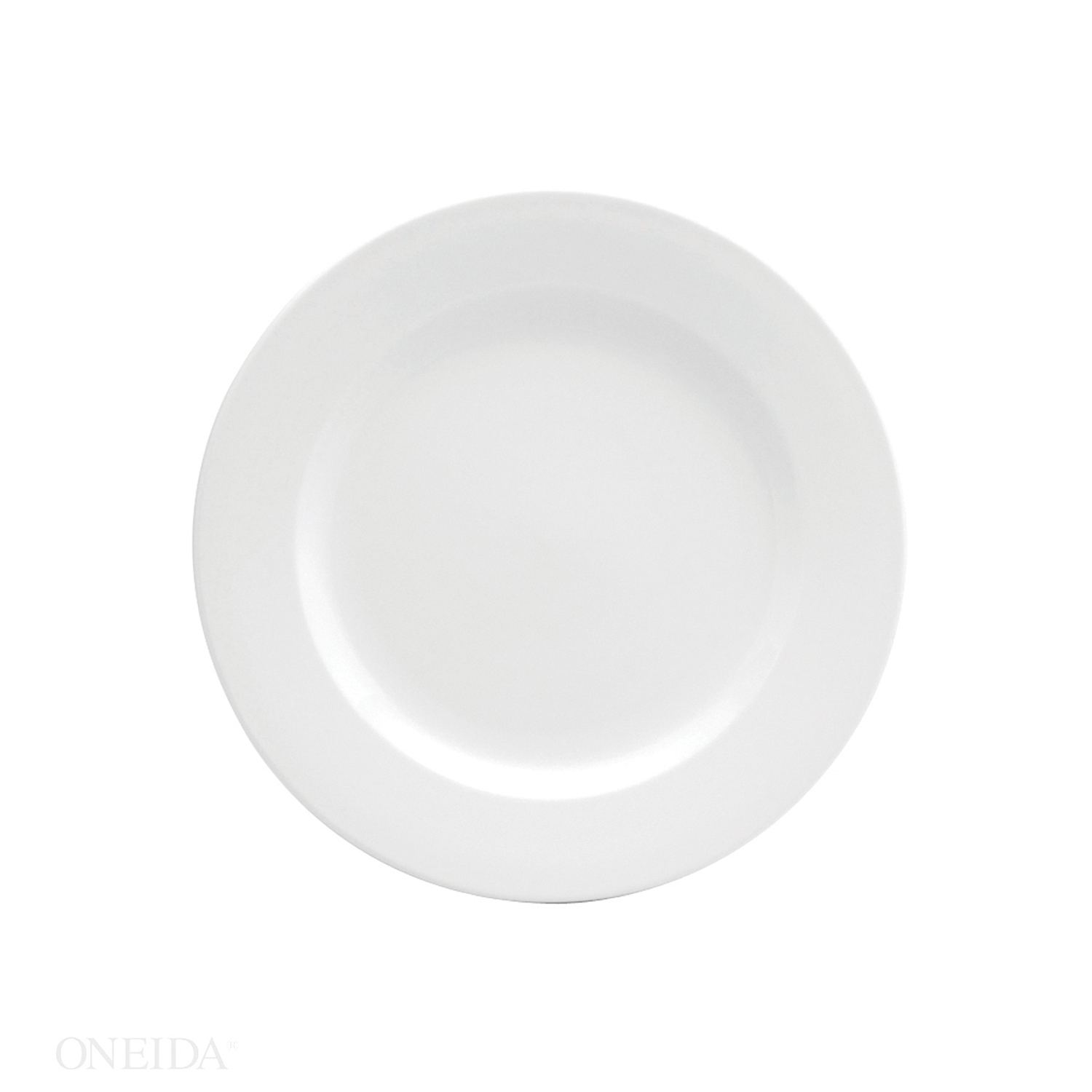 Buffalo Cream White Undecorated Rolled Edge Plate, 9 inch -- 24 per case.