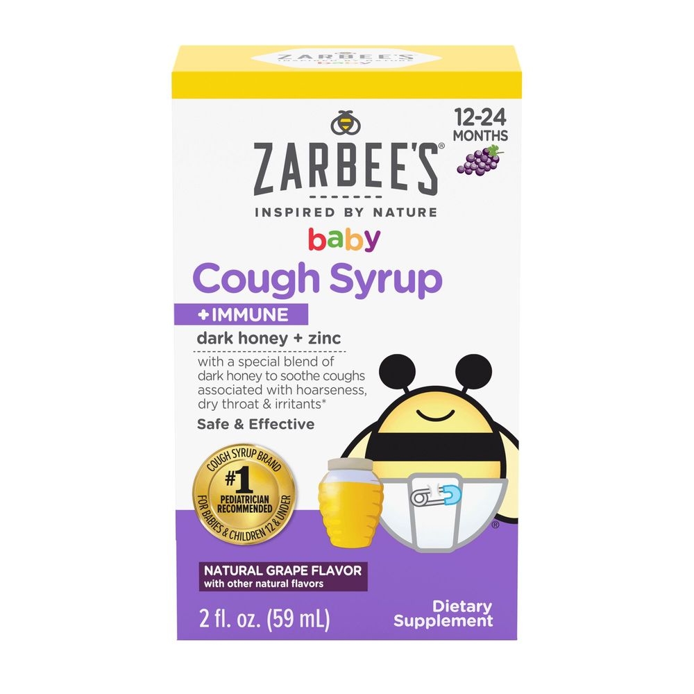 Zarbees Baby Cough Syrup Plus Immune with Agave, 2 Fluid Ounce -- 12 per case