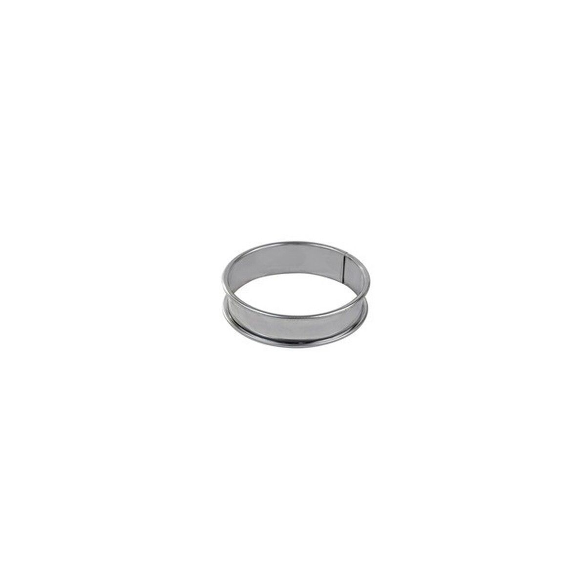 Gobel Stainless Steel Deep Tart Ring with Rolled Edges, 3.9 inch Diameter