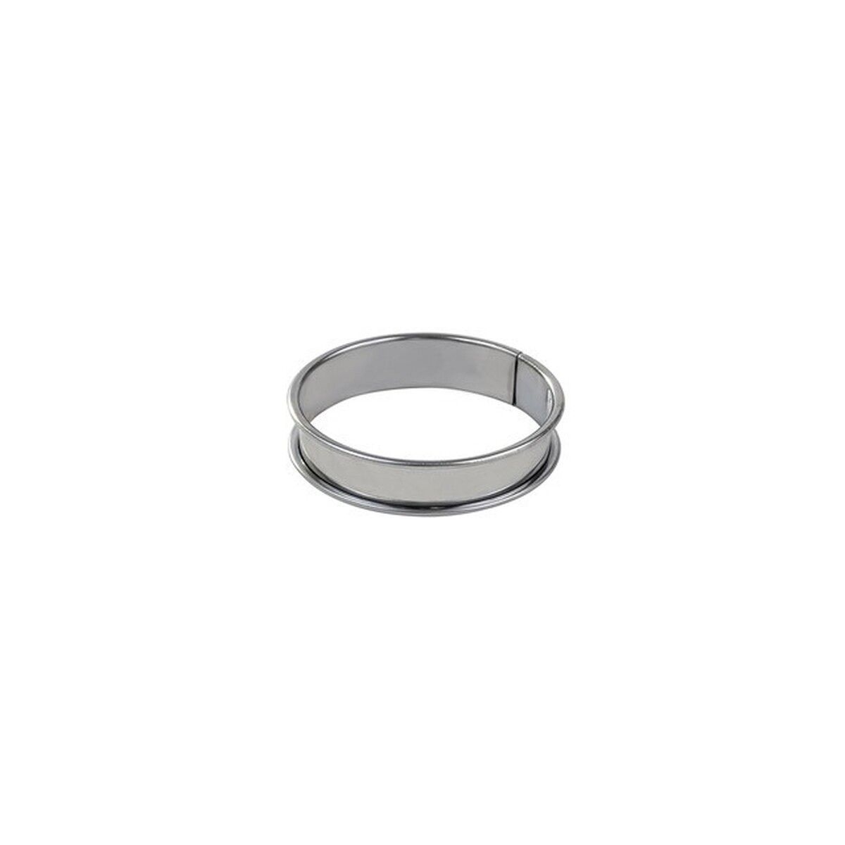Gobel Stainless Steel Deep Tart Ring with Rolled Edges, 5.1 inch Diameter