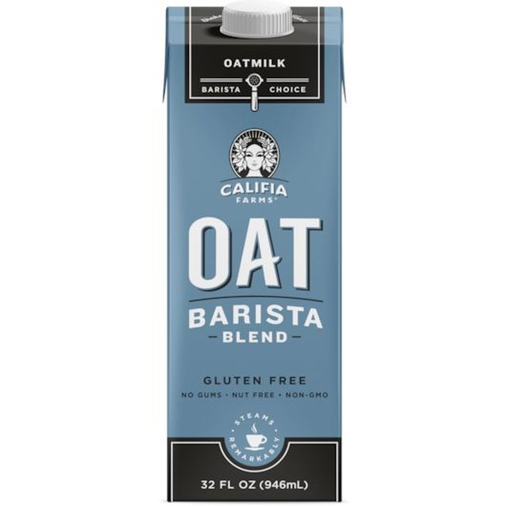 Califia Farms Oat Barista Blend Oat Milk, 32 Fluid Ounce -- 12 per case