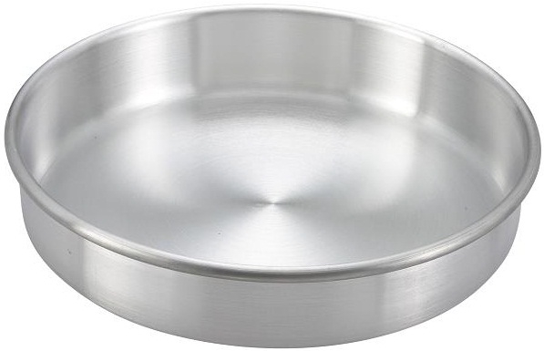 Winco Aluminum Layer Cake Pan, 9 x 9 x 2 inch -- 6 per case