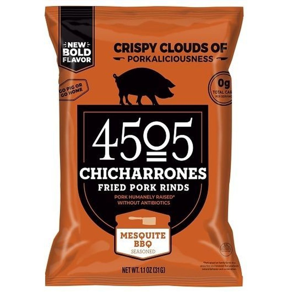 4505 Meats Bbq Seasoned Chicharro, 1.1 Ounce -- 12 per case