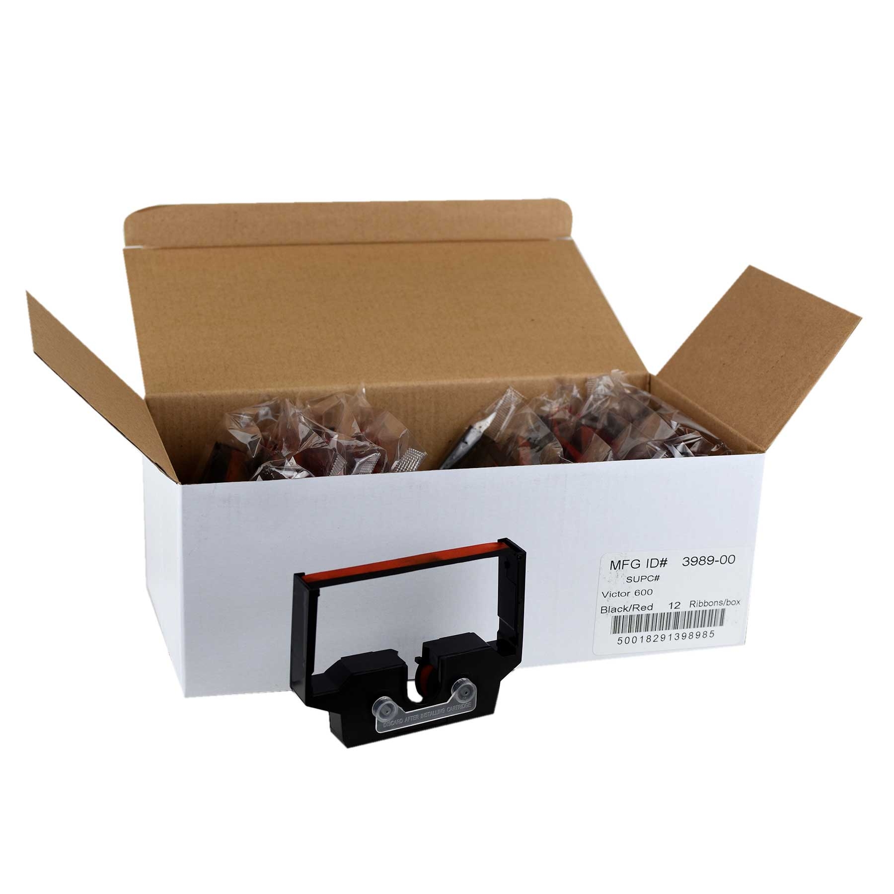 National Checking Black Red Register Ribbon -- 12 per case.