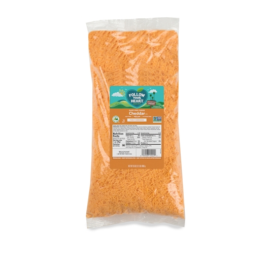 Follow Your Heart Dairy Free Shredded Cheddar Cheese, 2.2 Pound -- 6 per case