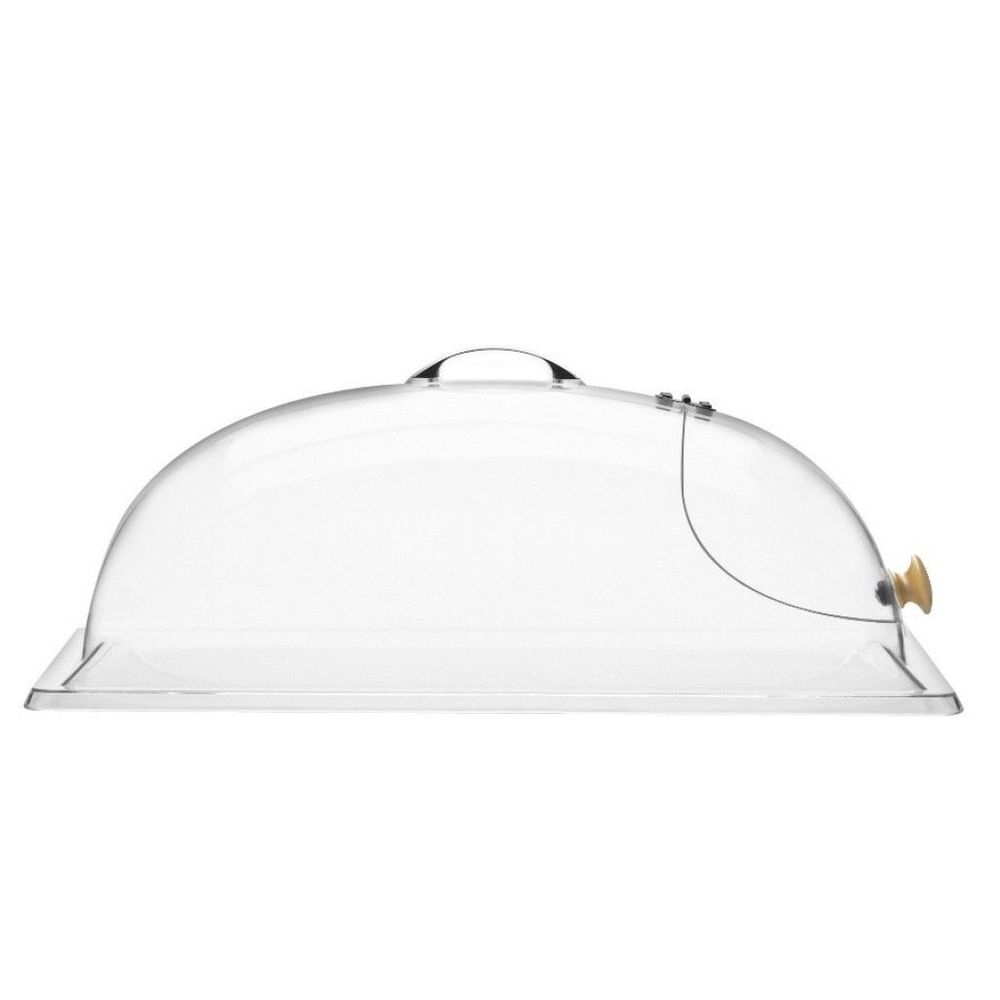 Cal-Mil Classic Clear Dome Display Cover with Single End Opening and Door, 12 x 20 x 7 inch -- 4 per case