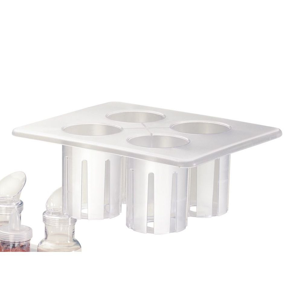 Cal-Mil Clear Salad Dressing Caddy Rack Only, 13 x 10.75 x 5 inch