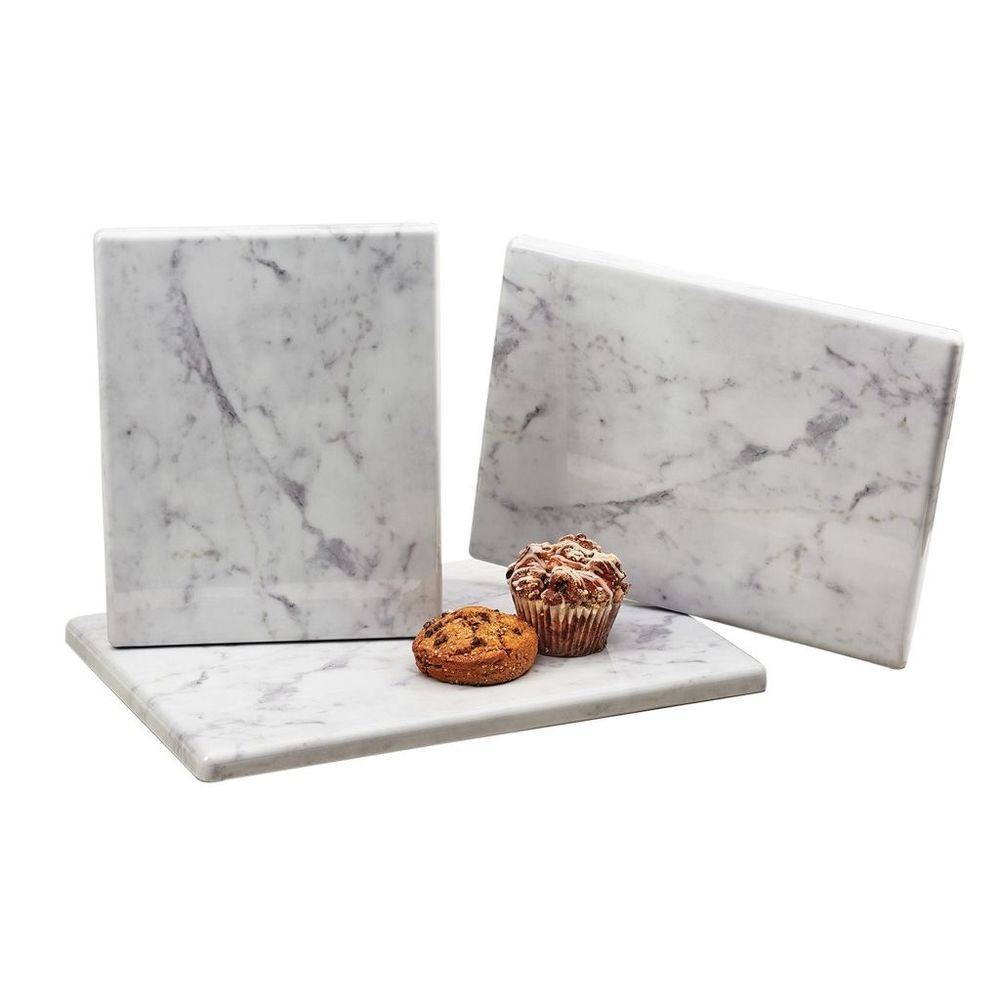 Cal-Mil Carrara Marble Melamine Serving Board, 15 x 11 x 1/2 inch -- 3 per case
