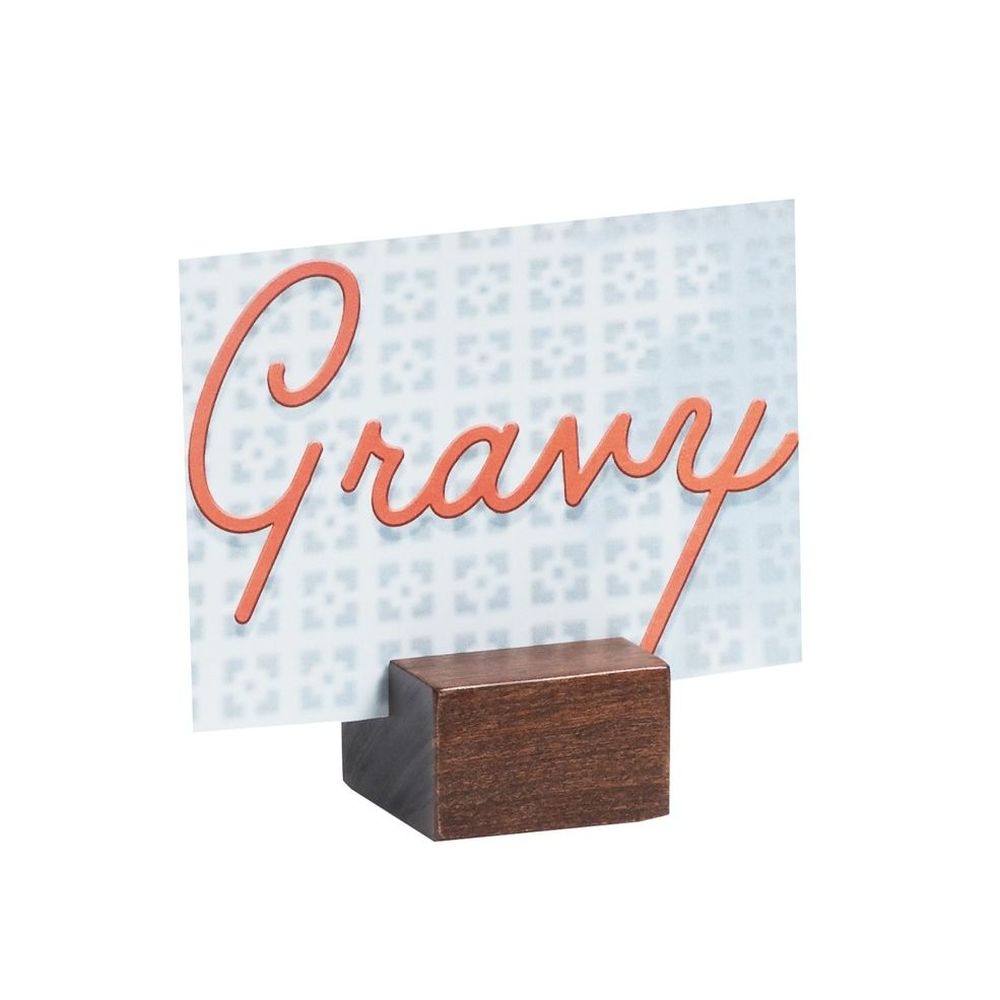 Cal-Mil Mid Century Center Cut Card Holder, 1.75 inch Width x 1.75 inch Depth x 1.125 inch Height -- 6 per case