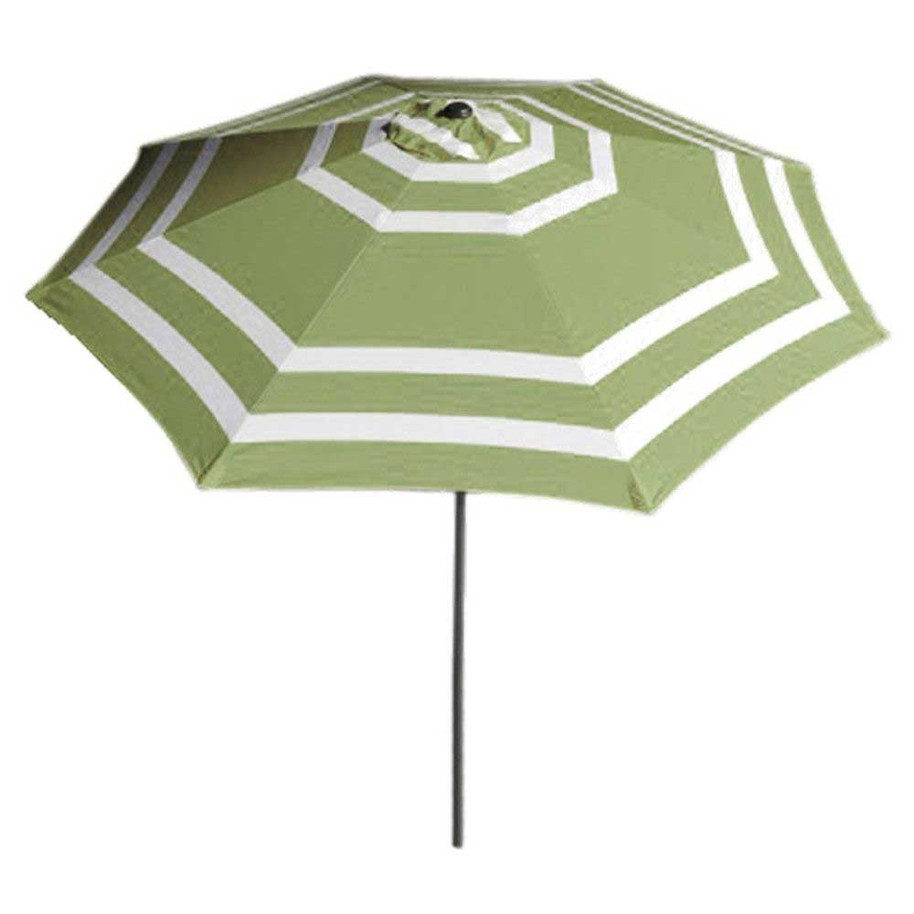 American Maid Olive Green Wide Stripe Umbrella, 9 feet -- 4 per case