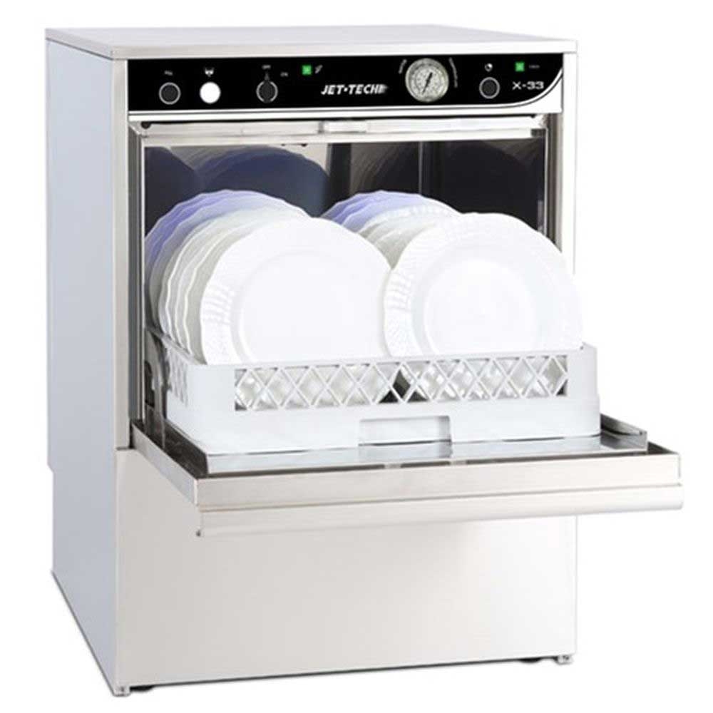 Jet-Tech Stainless Steel Low Temp Undercounter Dishwasher, 23-3/4 x 23-3/4 x 33-1/2 inch