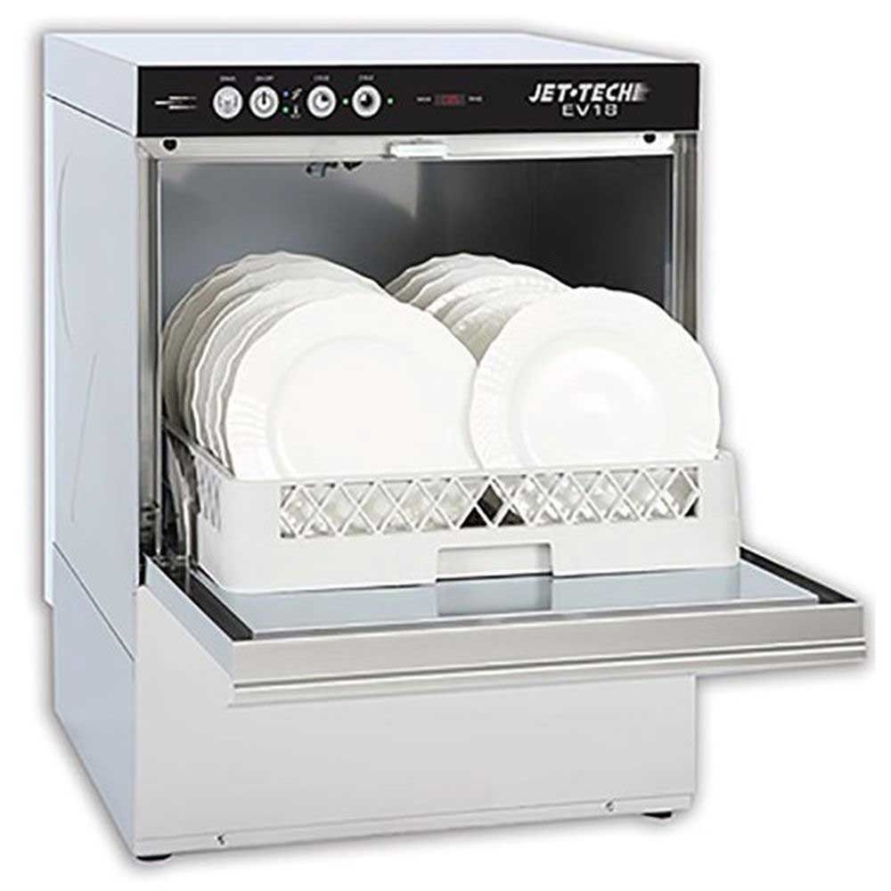 Jet-Tech Stainless Steel High-Temp Undercounter Dishwasher, 23.75 x 22.62 x 33.5 inch