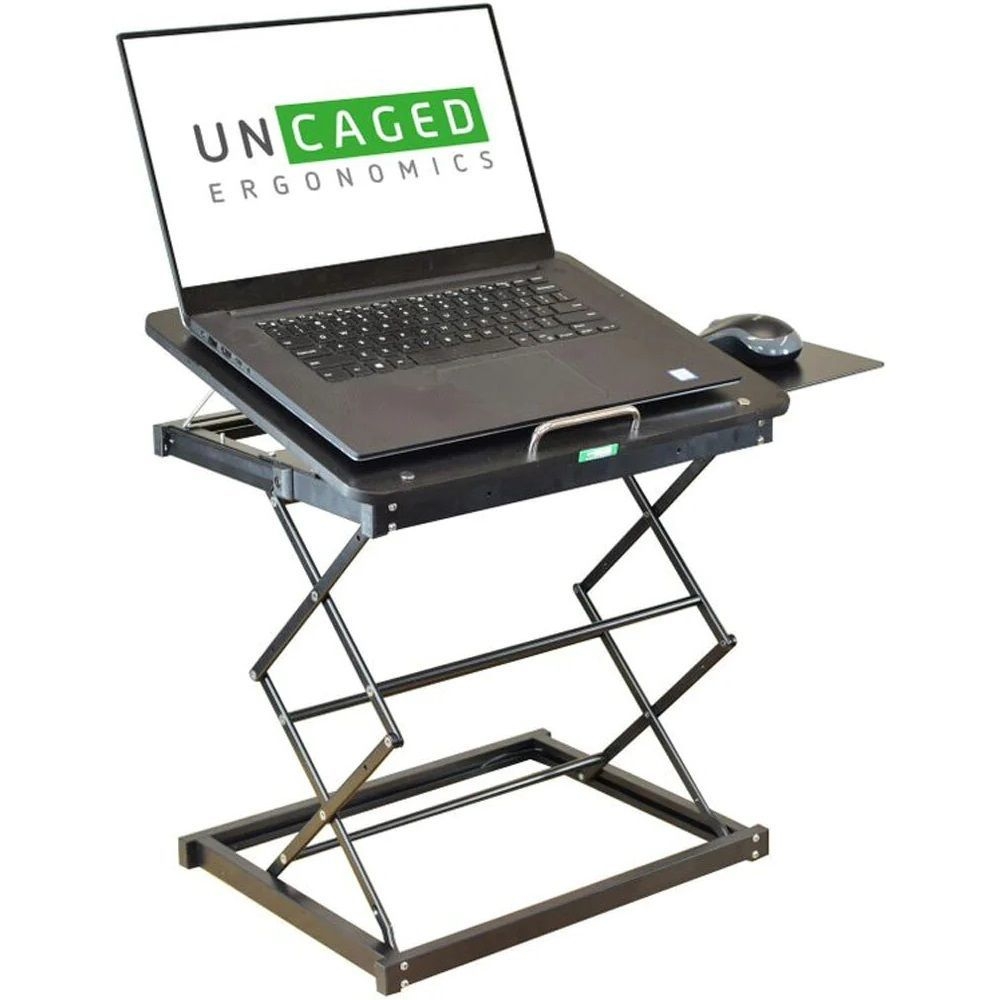 Uncaged Ergonomics Aluminum CD4 Ergonomic Laptop Stand and Standing Desk