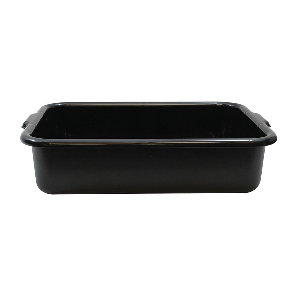 Tablecraft Co-Polymer Polypropylene Black Recycled Tote Box, 21.5 x 15.75 x 5 inch -- 12 per case