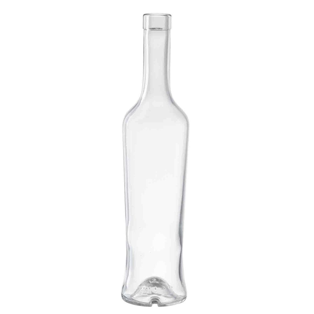Tablecraft Sottile Clear Glass Oil and Vinegar Bottle Only, 17 Ounce Capacity -- 12 per case