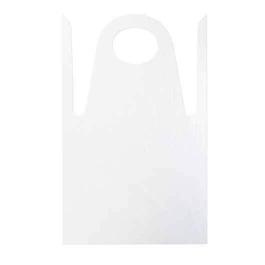 Pitt Plastics White Large Size Apron -- 1000 per case.