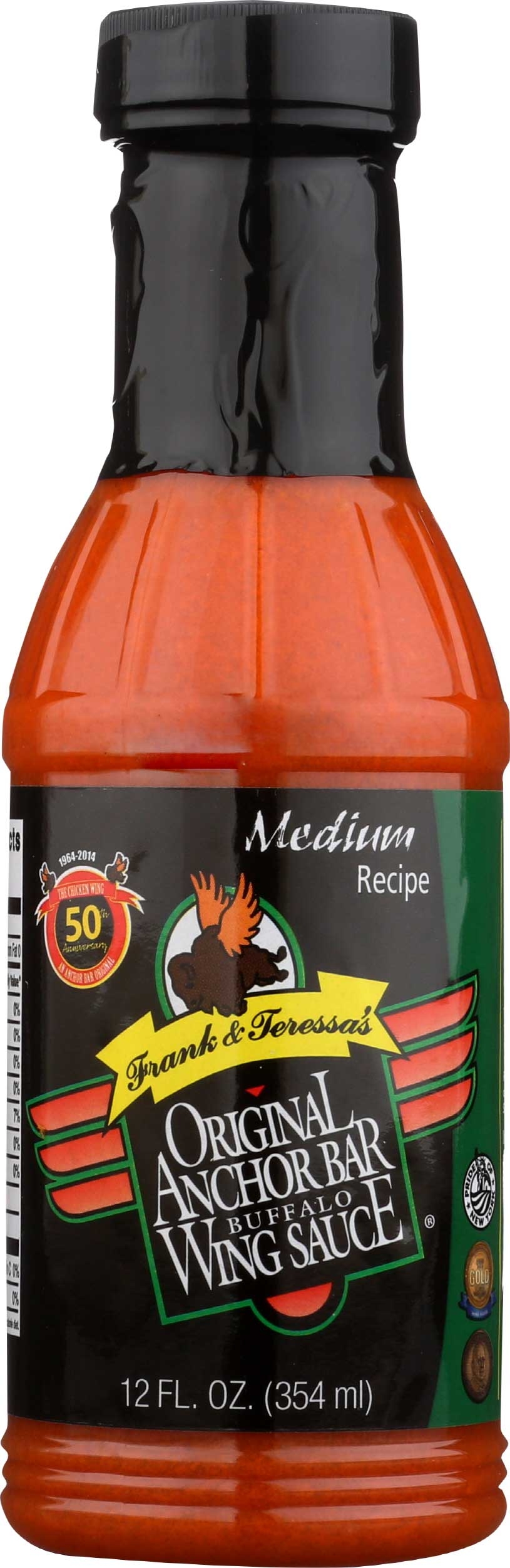 Anchor Bar Original Medium Buffalo Wing Sauce, 12 Ounce -- 6 per case