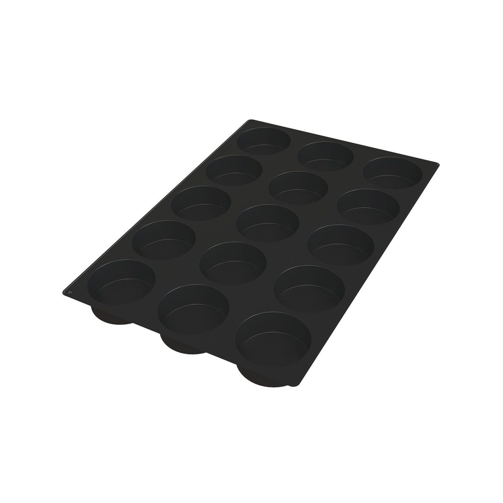 Silikomart Black Silicone 15 Cavities Disco Mold, 24 x 16 x 2 inch