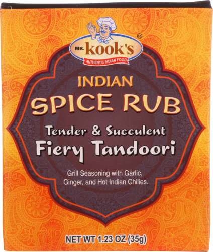 Mr. Kooks Fiery Tandoori Indian Spice Rub Seasoning, 1.23 Ounce -- 6 per case