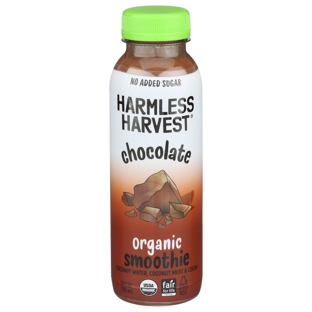 Harmless Harvest Organic Chocolate Coconut Smoothie, 10 Fluid Ounce -- 6 per case