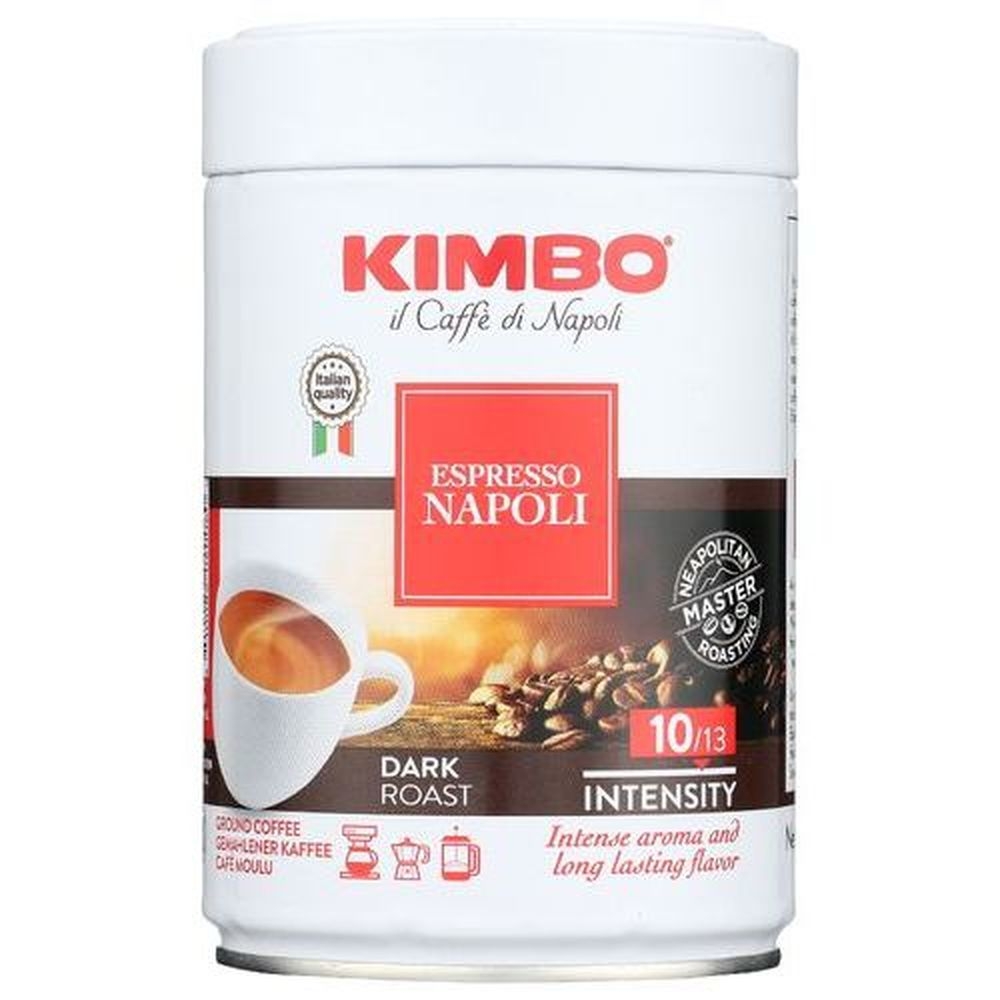 Kimbo Espresso Napoli Dark Roast Ground Coffee, 8.8 Ounce -- 6 per case