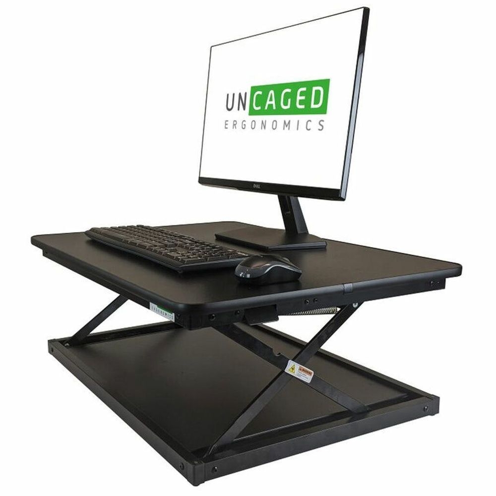 Uncaged Ergonomics Black Steel CHANGEdesk Mini Standing Desk Conversion