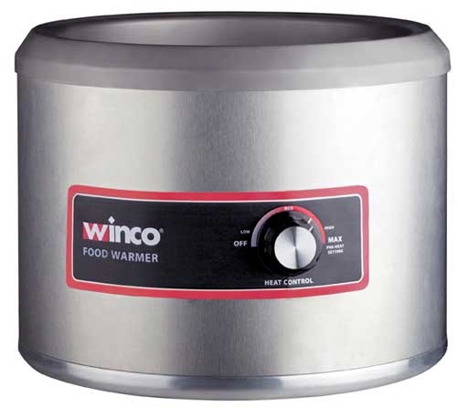 Winco 120 Volt Electric Round Food Warmer, 11 Quart -- 1 set