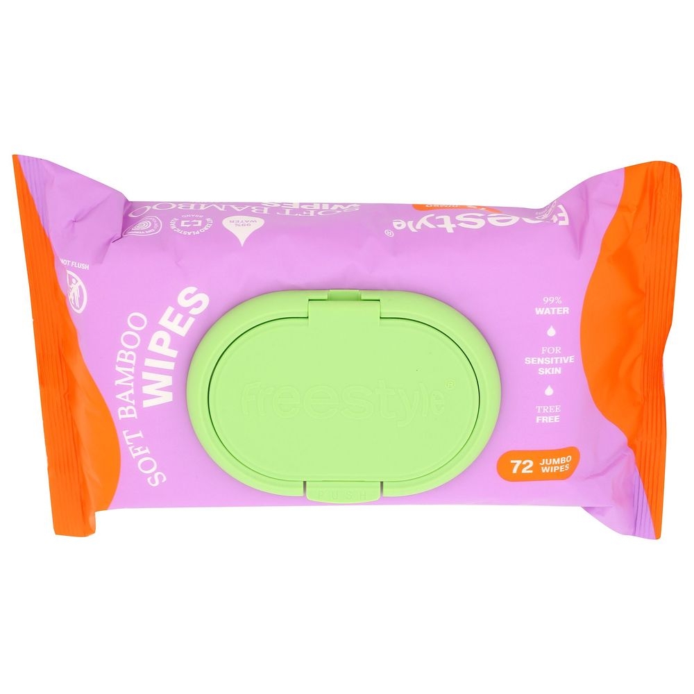 Freestyle Soft Bamboo Wipes, 72 count -- 12 per case
