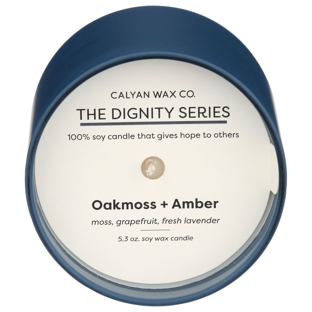 Calyan Wax Co Oakmoss Amber Dignity Series Soy Wax Candle, 5.3 Ounce -- 6 per case